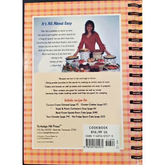 Busy People's Slow Cooker Cookbook by Dawn Hall (2003) - Picture 9 of 9